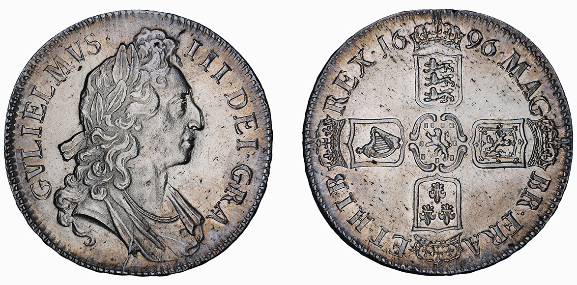 William III, Crown, 1696 OCTAVO
