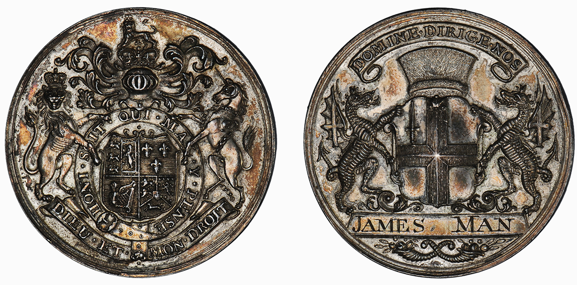 George III, London Broker's Medal, c.1760-1800