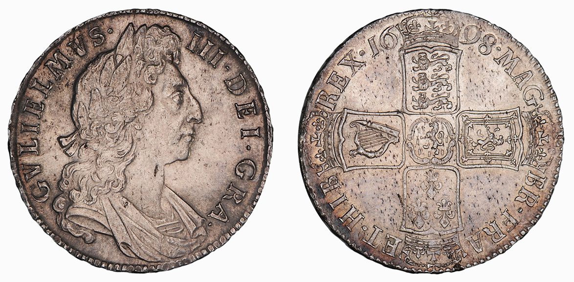 William III, Halfcrown, 1698 DECIMO