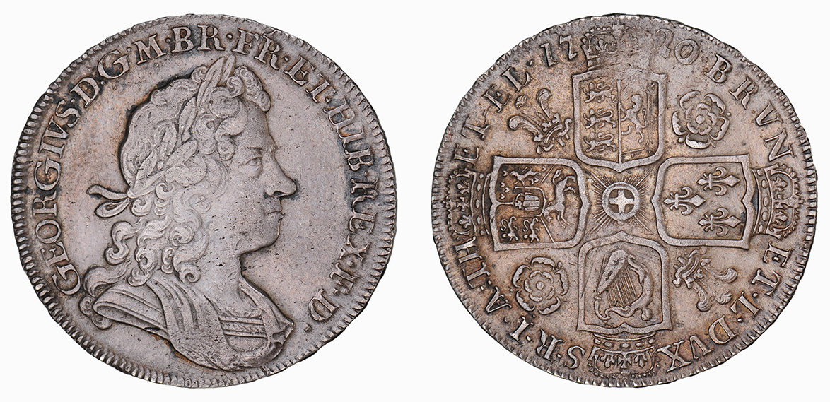 George I, Halfcrown, 1717 SEXTO