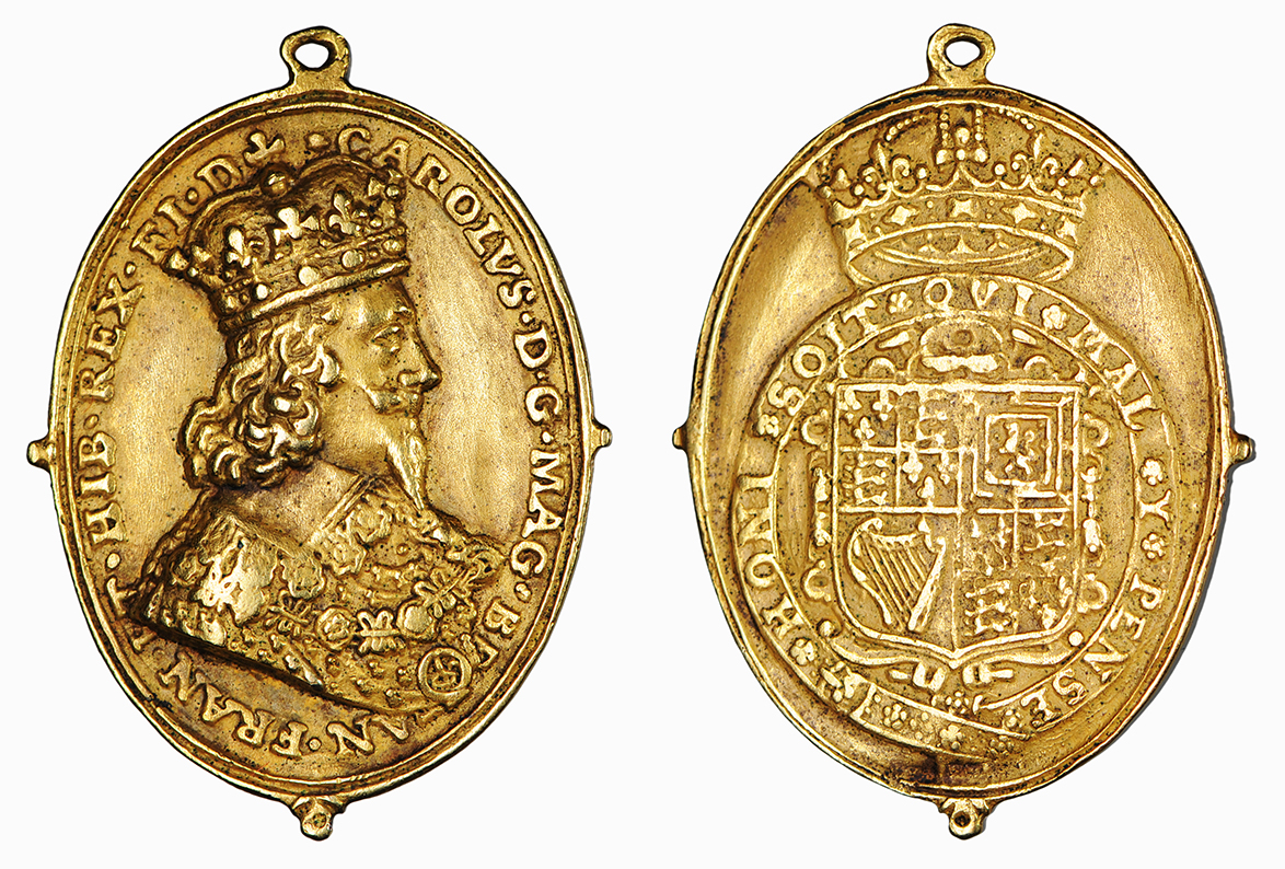 Charles I, Silver Gilt Royalist Badge, 1625-49