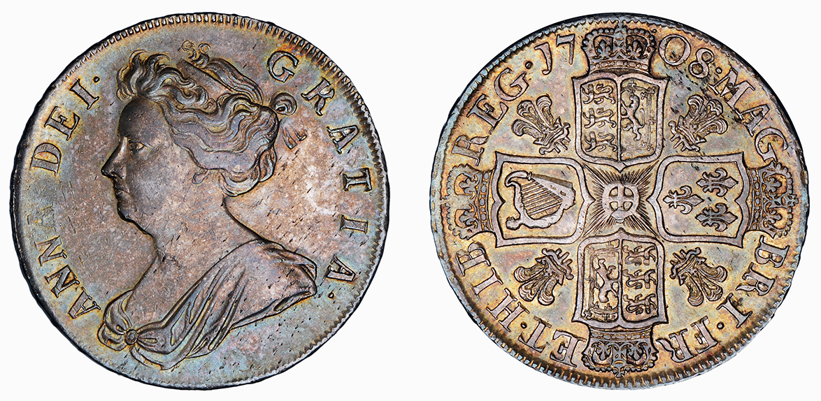 Anne, After Union Halfcrown, 1708