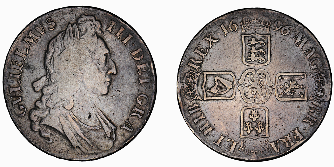 William III, Crown, 1696 OCTAVO