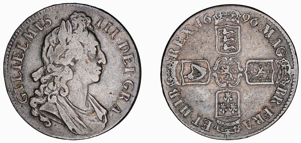 William III, Crown, 1696 OCTAVO 