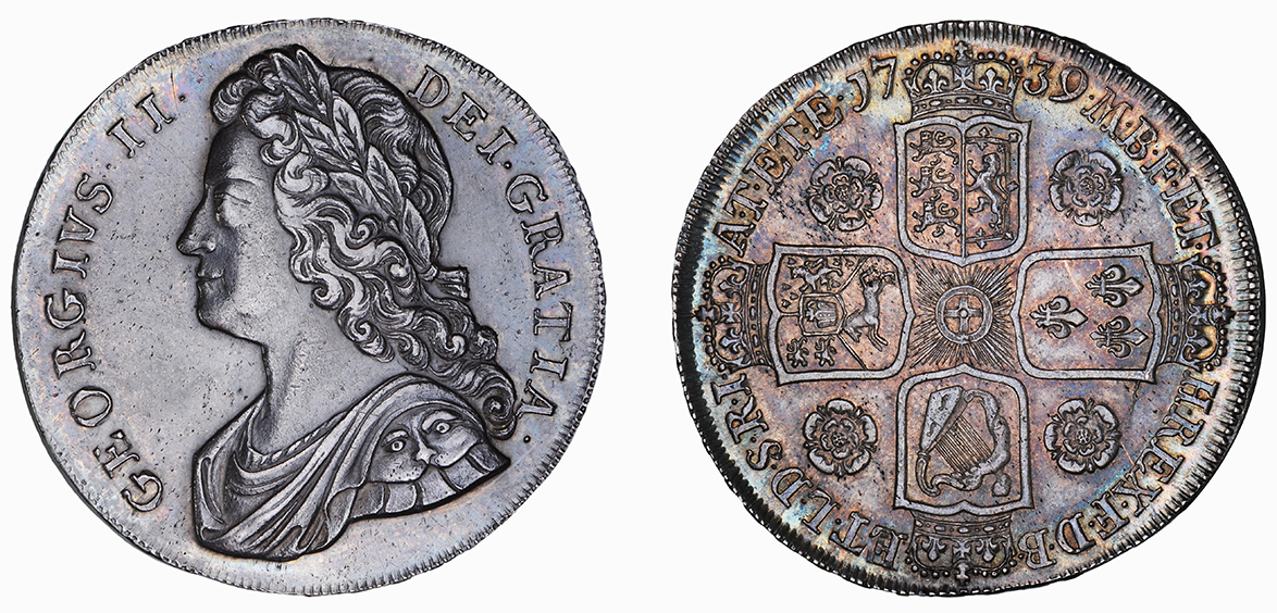 George II, Crown, 1739 DVODECIMO