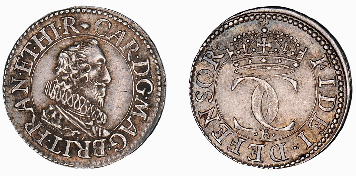 Charles I, Pattern Halfgroat, 1631-32