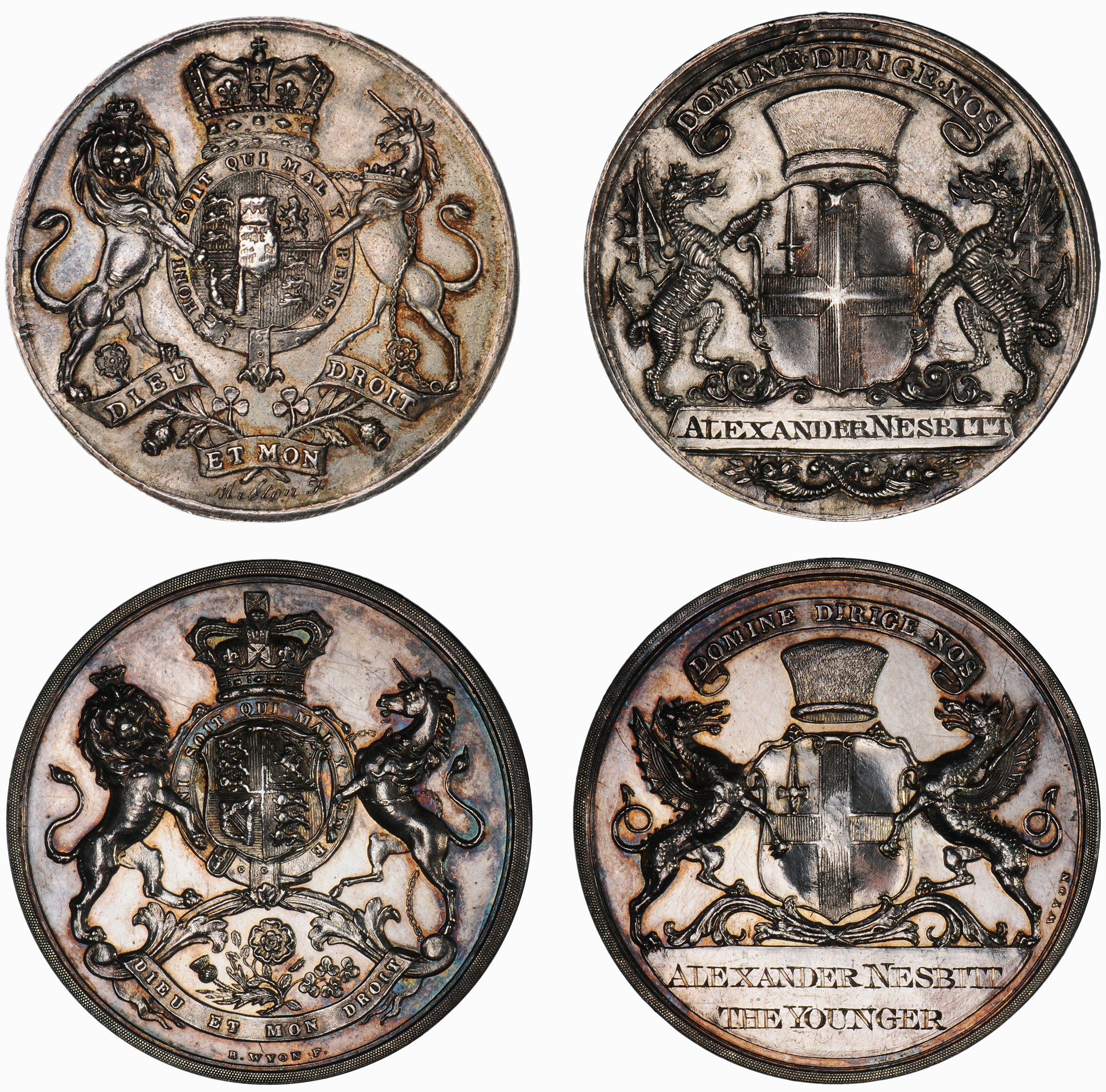 George III, Pair of London Broker's Medals, c.1801-86